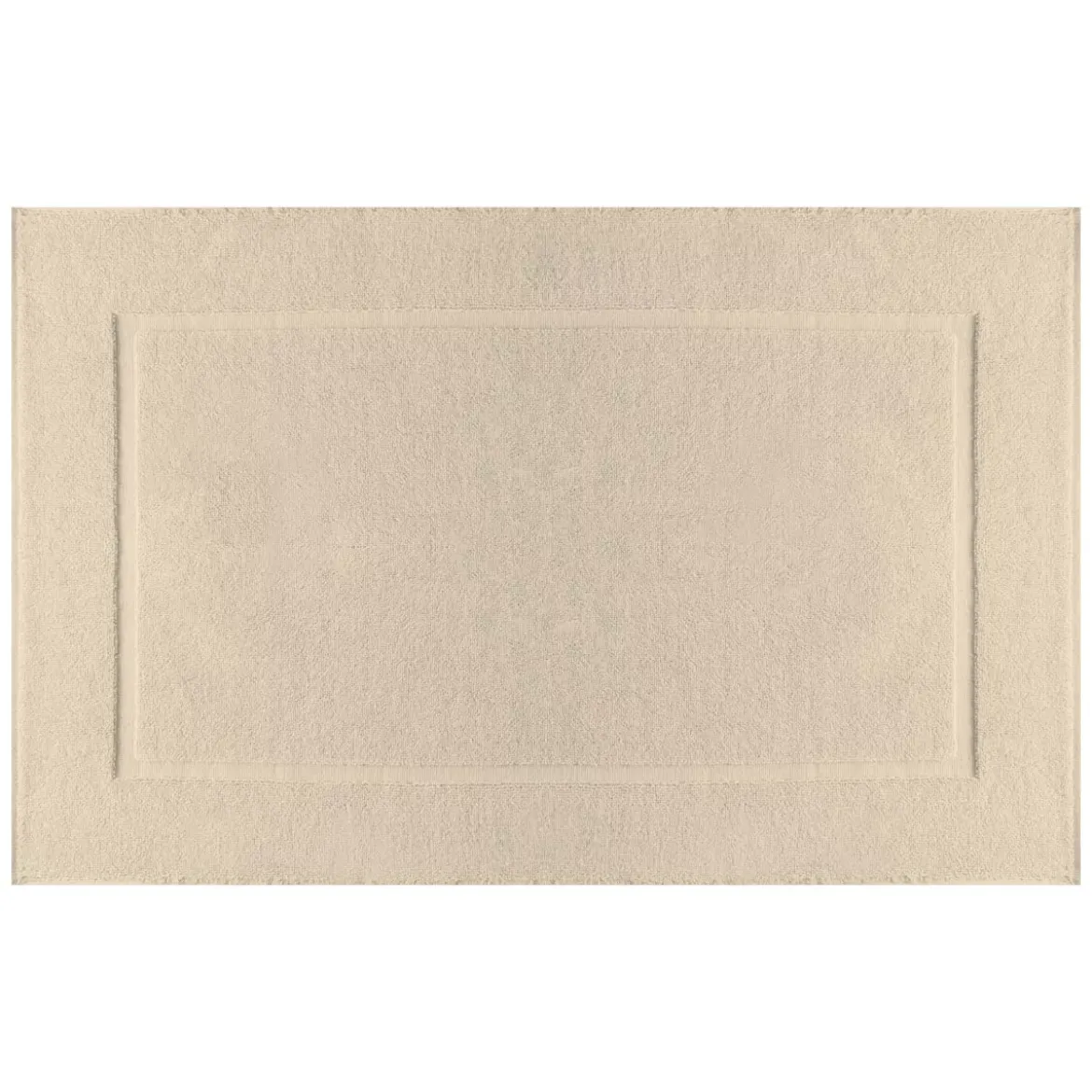 Tapis de bain pur coton 850 g/m² uni beige Vitae stone