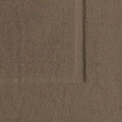 Tapis de bain pur coton 850 g/m² uni brun marron Vitae chocolat