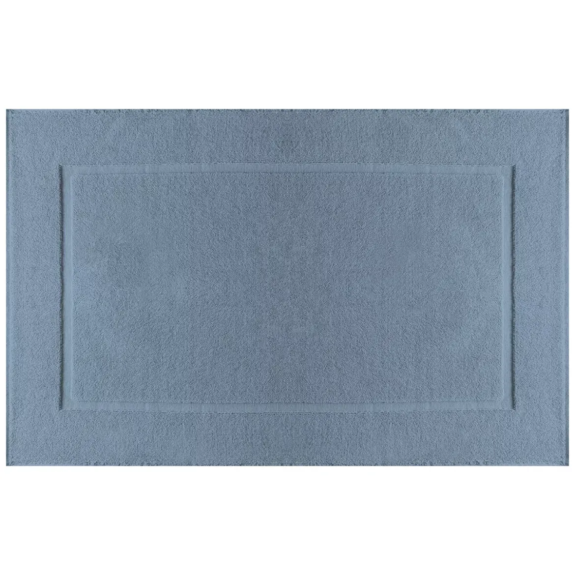 Tapis de bain pur coton 850 g/m² uni bleu Vitae givre