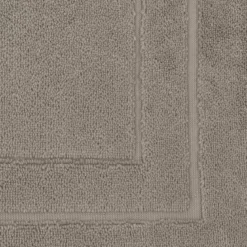Tapis de bain pur coton 900 g/m² uni beige Elea chataignes