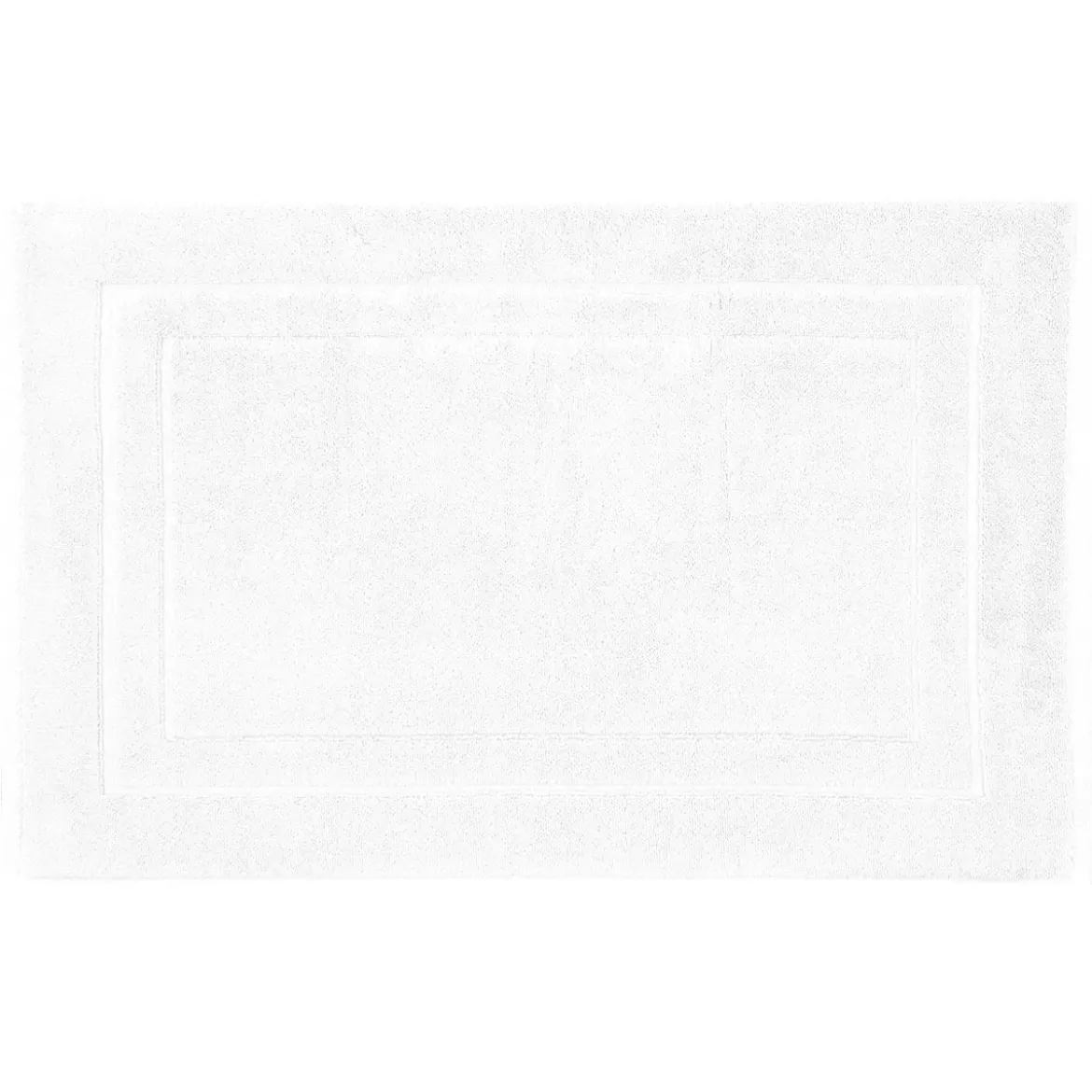 Tapis de bain pur coton 900 g/m² uni blanc Elea blanc