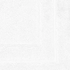 Tapis de bain pur coton 900 g/m² uni blanc Elea blanc