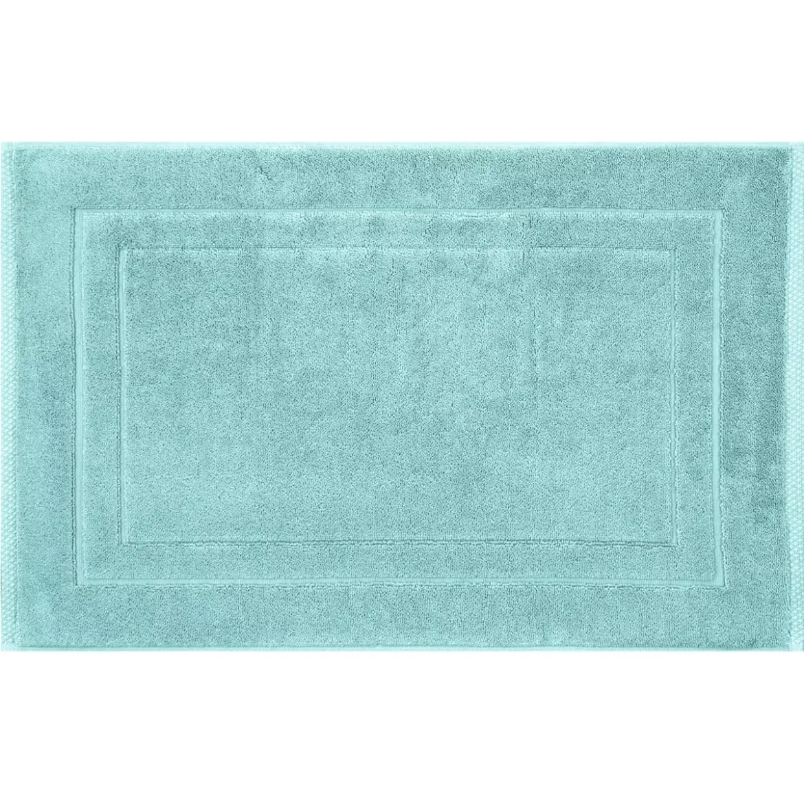 Tapis de bain pur coton 900 g/m² uni bleu Elea curacao