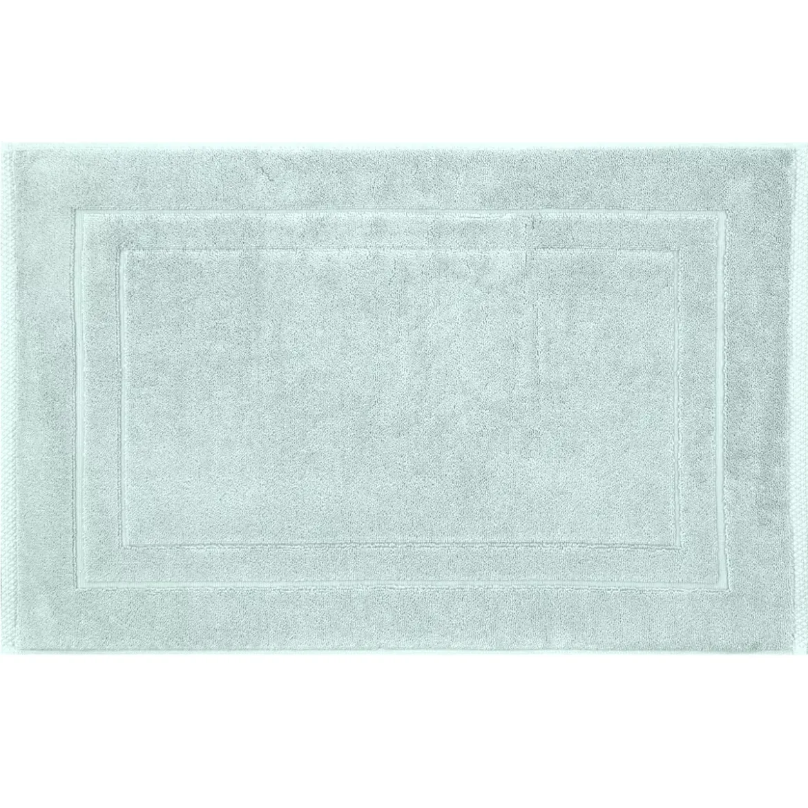 Tapis de bain pur coton 900 g/m² uni bleu Elea glacier