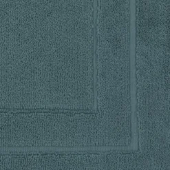 Tapis de bain pur coton 900 g/m² uni bleu Elea petrole