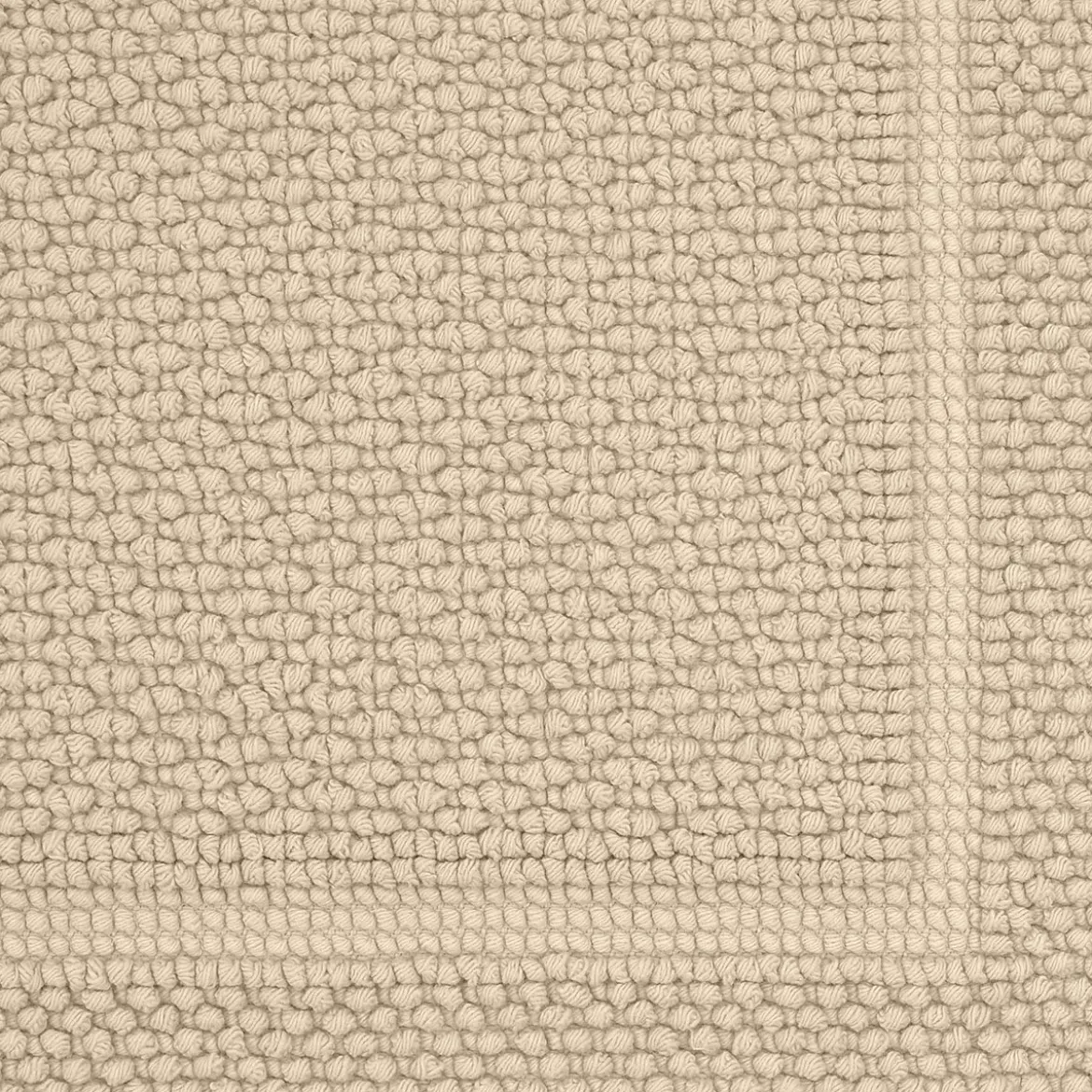 Tapis de bain pur coton 1700 g/m² uni beige Antica lin