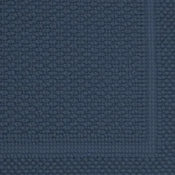 Tapis de bain pur coton 1700 g/m² uni bleu Antica navy