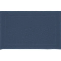 Tapis de bain pur coton 1700 g/m² uni bleu Antica navy