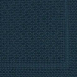 Tapis de bain pur coton 1700 g/m² uni bleu Antica petrole