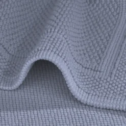 Tapis de bain pur coton 1700 g/m² uni gris Antica givre