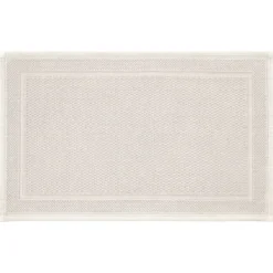 Tapis de bain pur coton 1700 g/m² uni ivoire Antica ivoire