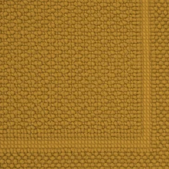 Tapis de bain pur coton 1700 g/m² uni jaune Antica curry
