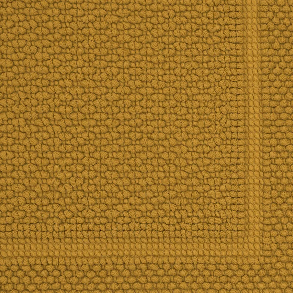 Tapis de bain pur coton 1700 g/m² uni jaune Antica curry
