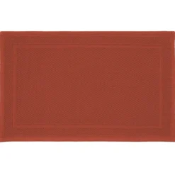 Tapis de bain pur coton 1700 g/m² uni orange Antica sienne