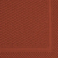 Tapis de bain pur coton 1700 g/m² uni orange Antica sienne