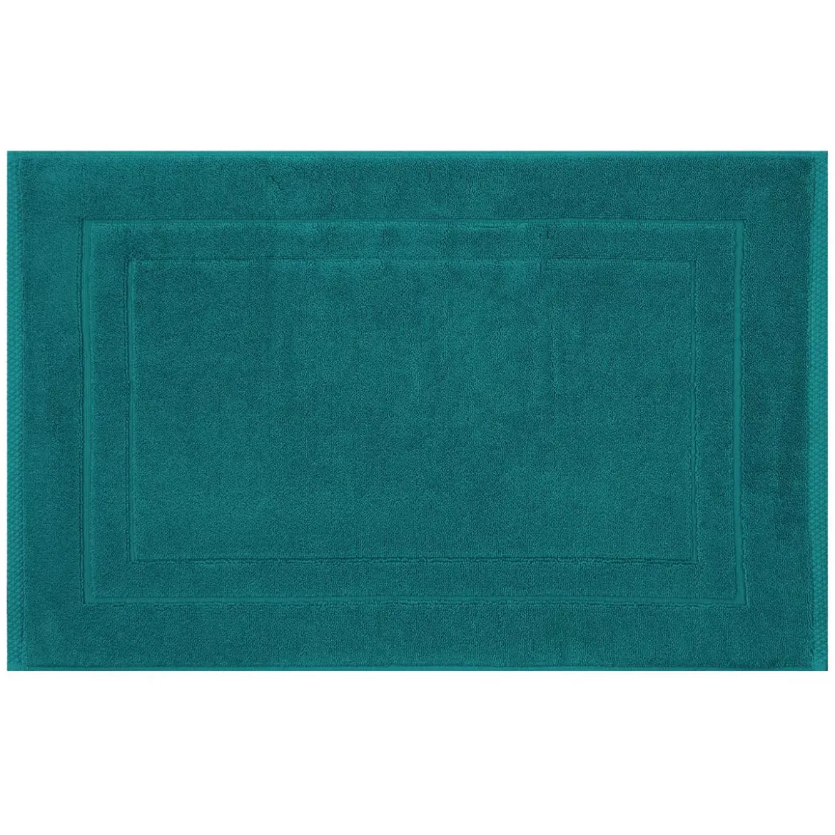 Tapis de bain pur coton 900 g/m² uni vert Elea emeraude