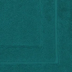 Tapis de bain pur coton 900 g/m² uni vert Elea emeraude