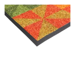 Tapis decor caoutchouc & nylon imprimé multicolore Mille quartz multicolore