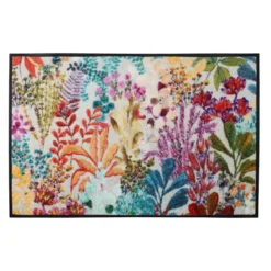 Tapis decor caoutchouc & nylon imprimé multicolore Pampa multicolore