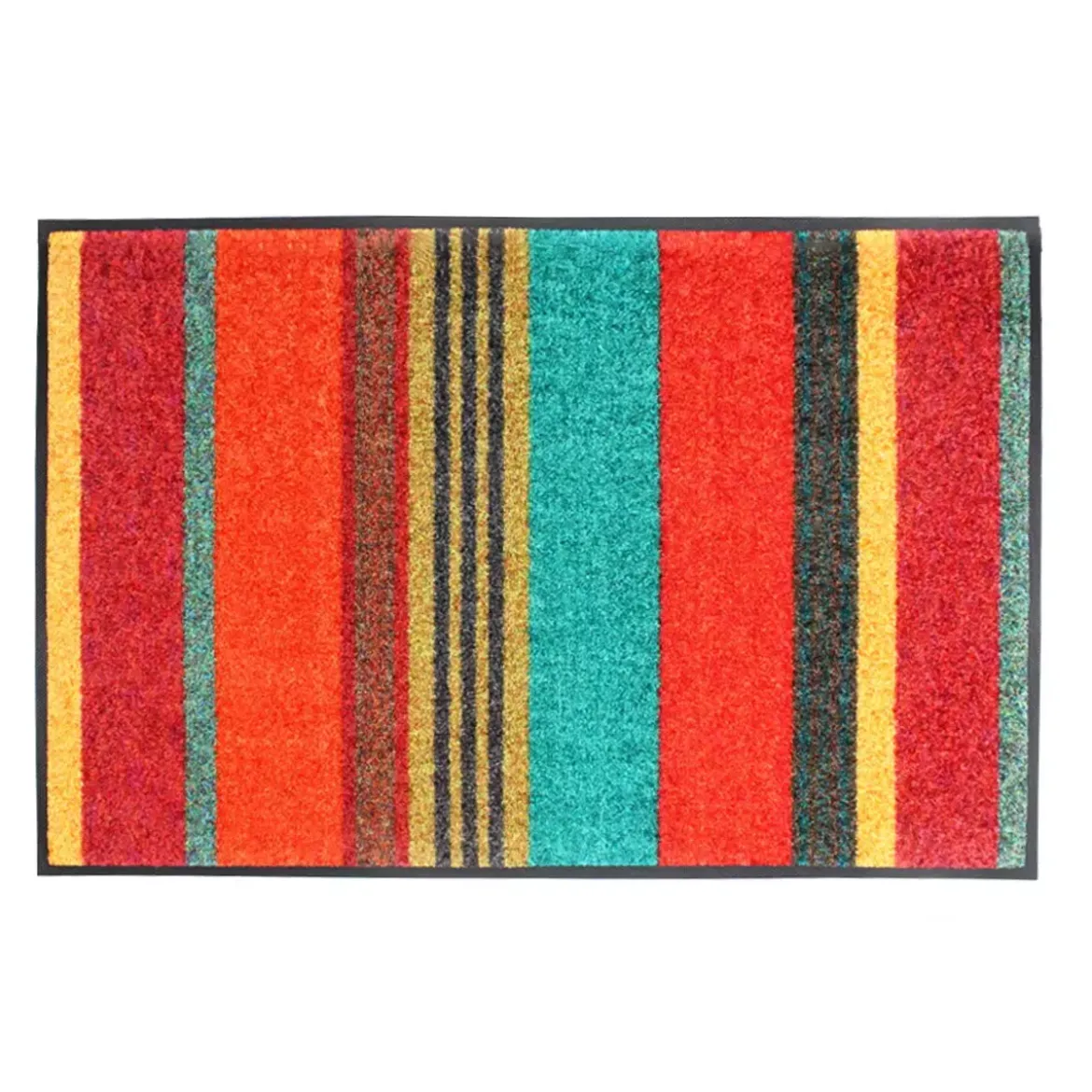 Tapis decor caoutchouc & nylon imprimé multicolore Mille arizona fiesta