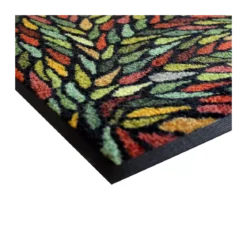 Tapis decor caoutchouc & nylon imprimé multicolore Gouttes multicolore